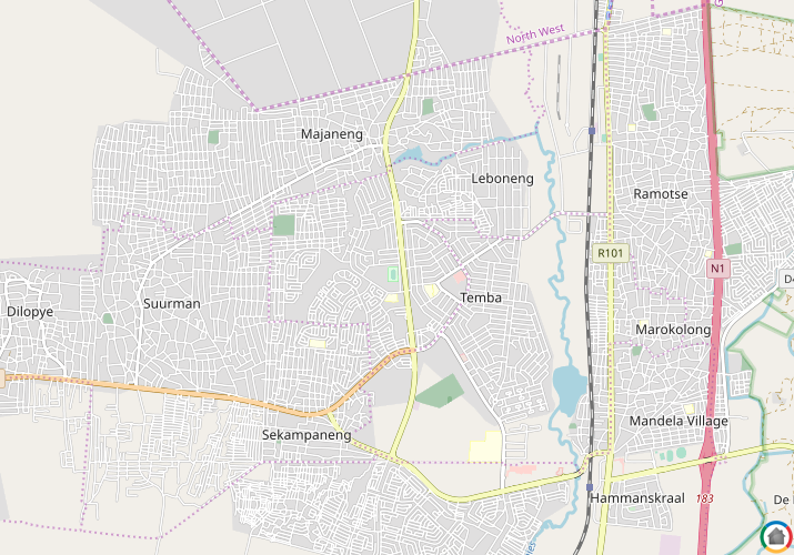Map location of Kudube